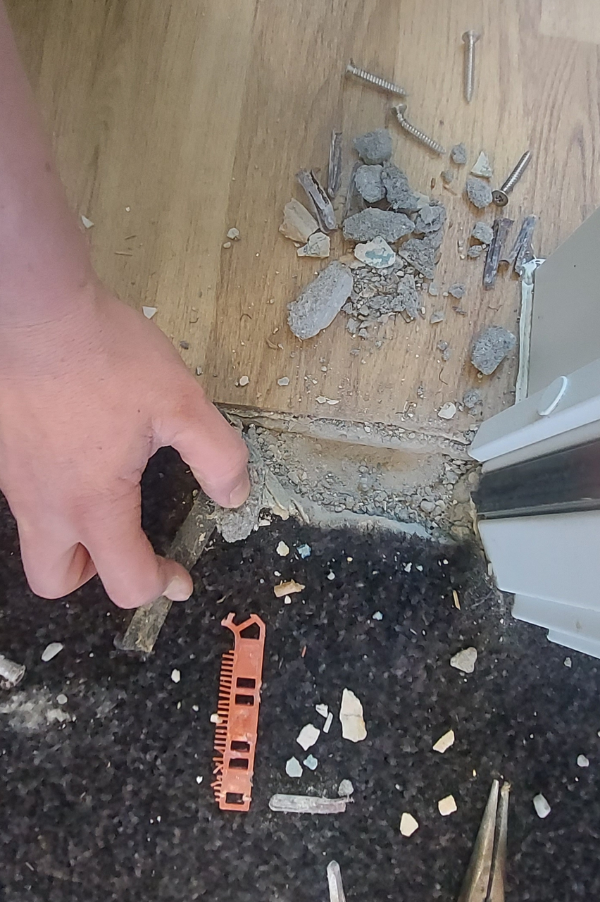 Crumbling floors